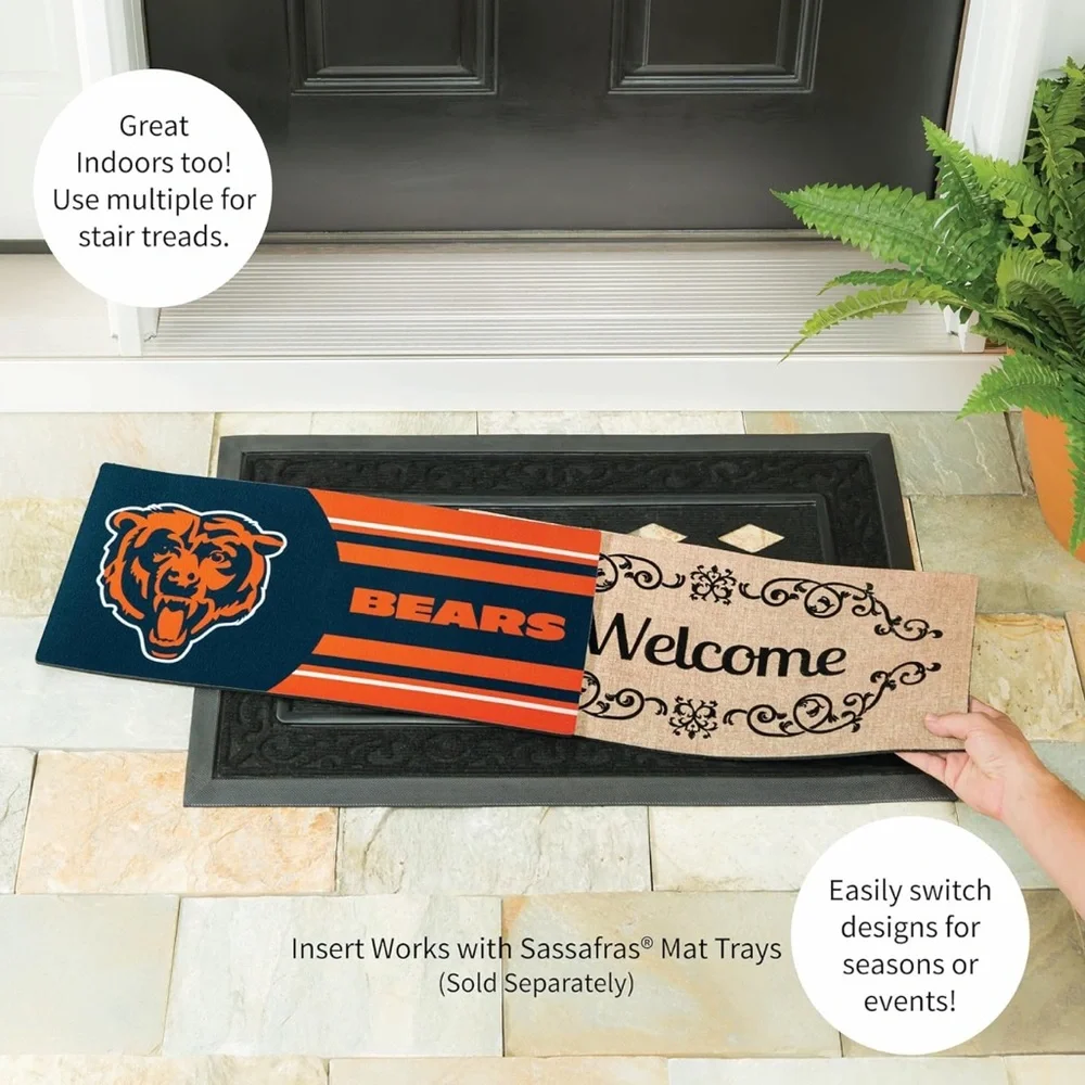 NFL Chicago Bears Sassafras Switch Door Mat - NWT